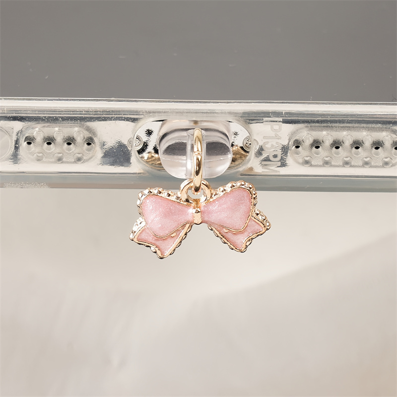 Mobile Tech Accessories - 1PC Beautiful Pink And White Bowknot