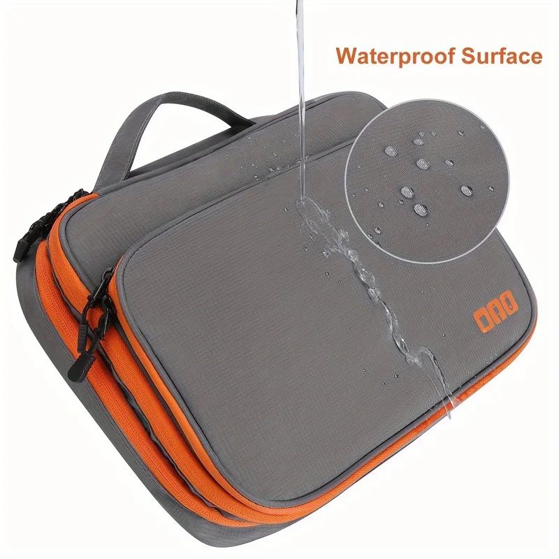 Tech Accessories Case - Multi-Layer Electronic Organizer Pouch, Portable Travel